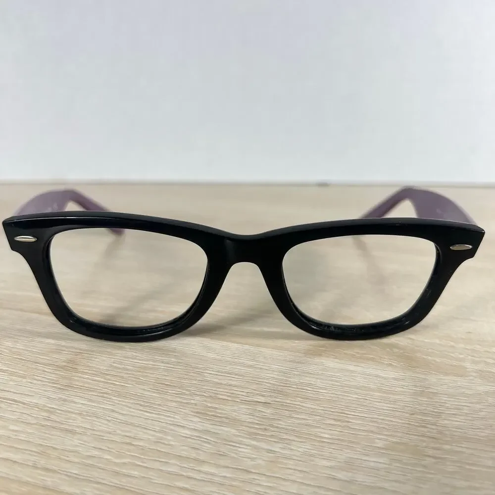 RARE! Ray-Ban RB2140 Wayfarer 1174/4T Sunglasses Frames ONLY Black Blue 50-22